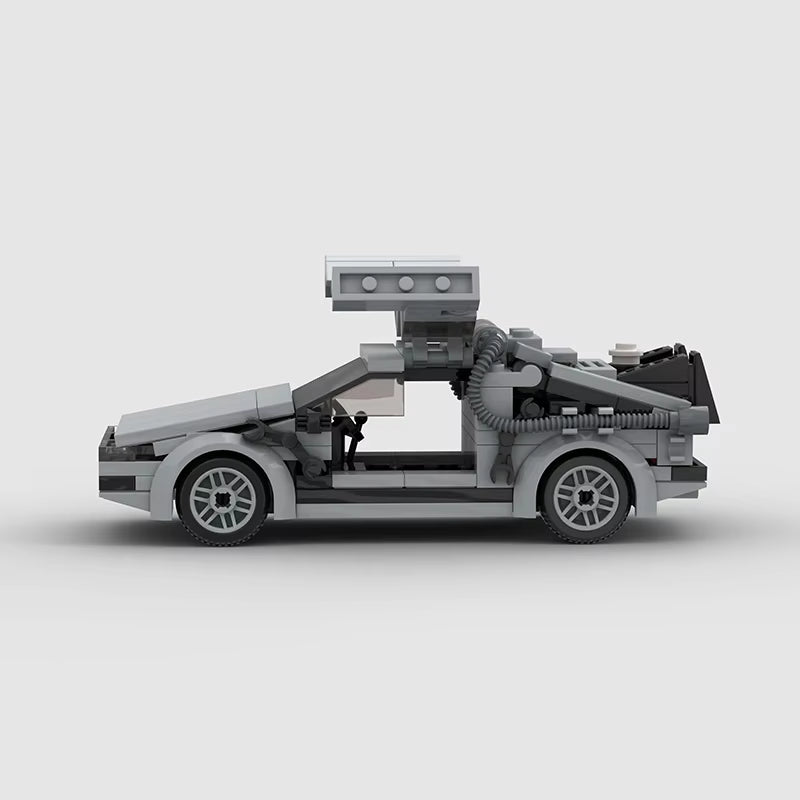 Delorean from BACK to the FUTURE MOC Speed Champions Building Blocks City Sports Racing Vehicle DIY Bricks Toys Christmas Gift