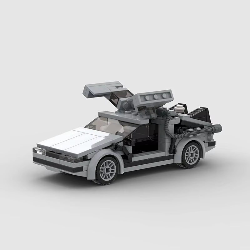 Delorean from BACK to the FUTURE MOC Speed Champions Building Blocks City Sports Racing Vehicle DIY Bricks Toys Christmas Gift