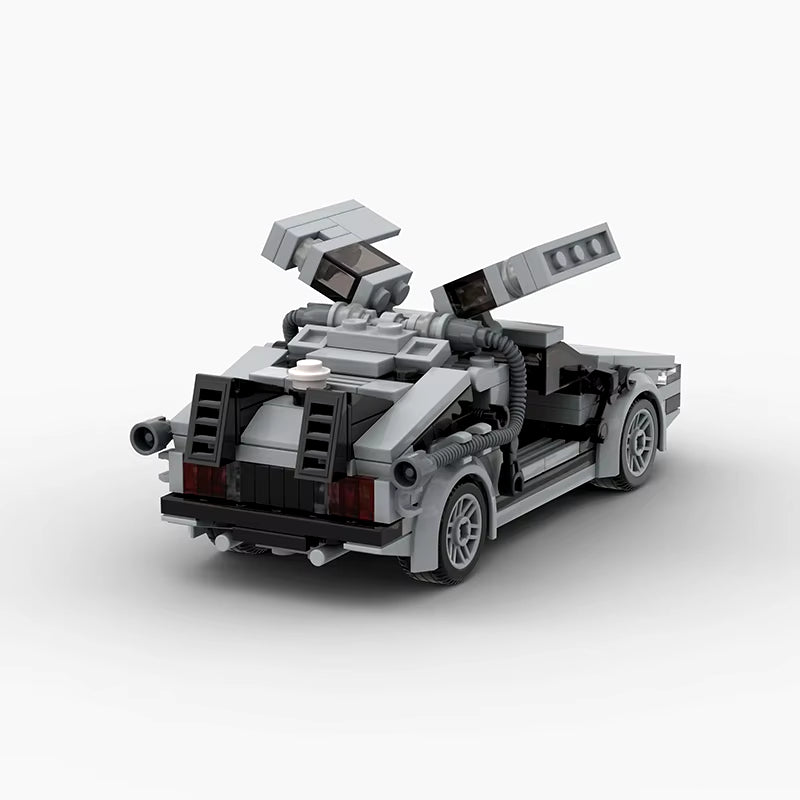 Delorean from BACK to the FUTURE MOC Speed Champions Building Blocks City Sports Racing Vehicle DIY Bricks Toys Christmas Gift